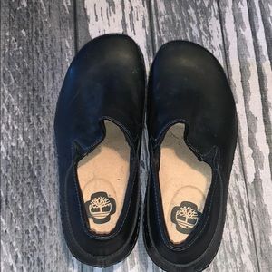 Timberland Black Leather Clogs Shoes Size 6.5 M